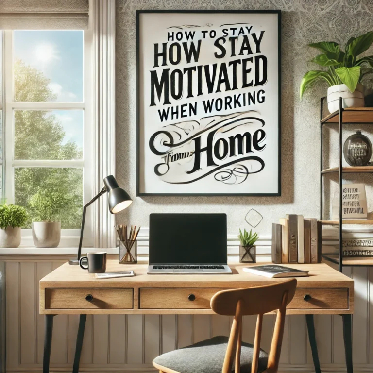 How to Stay Motivated When Working from Home